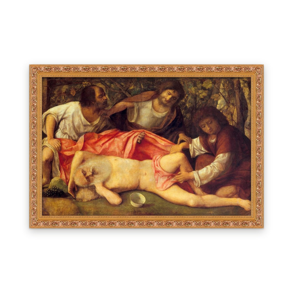 Drunkenness of Noah — Framed, Framed in Classic Ornate · 33'' × 22''