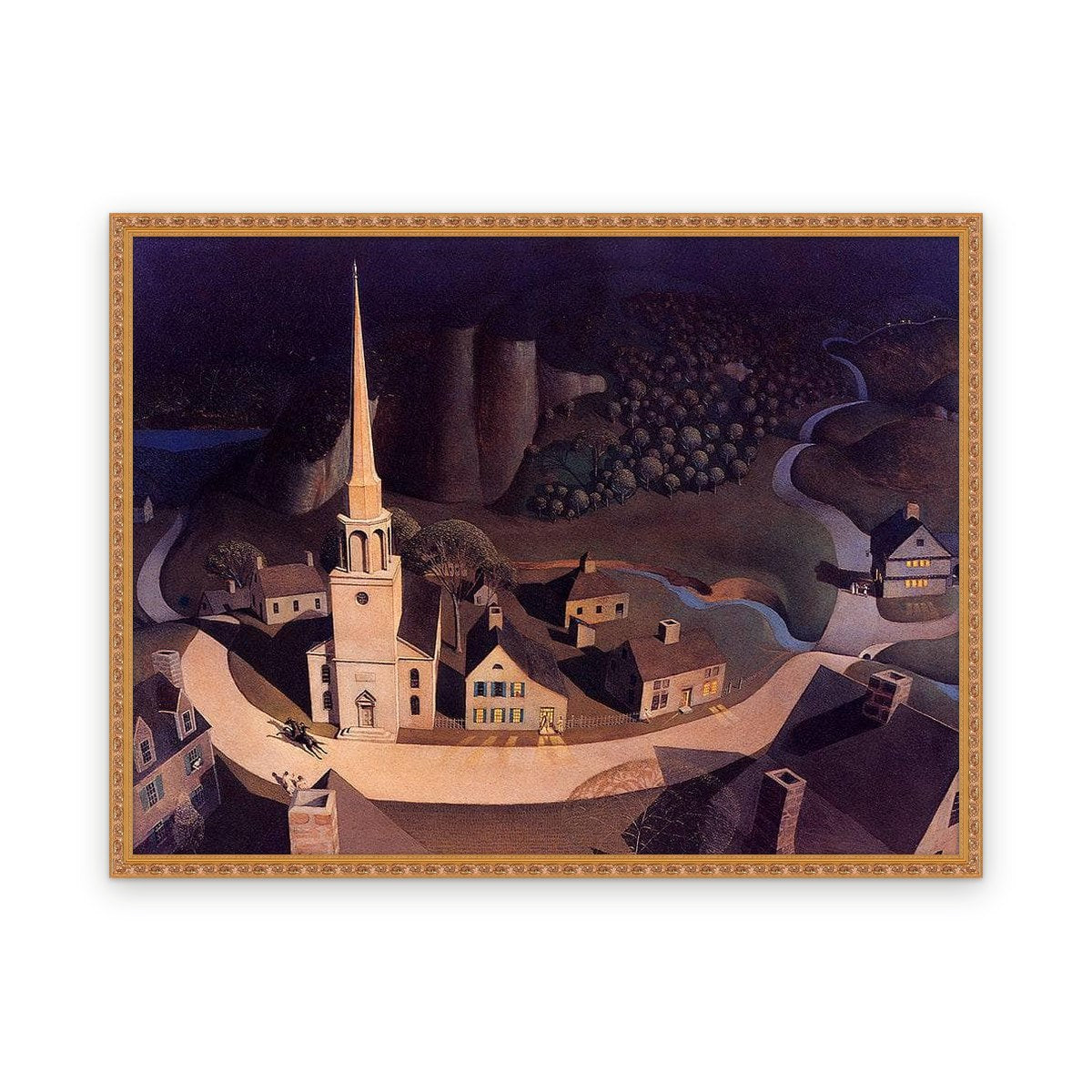 The Midnight Ride of Paul Revere — Framed, Framed in Classic Ornate · 68'' × 51''