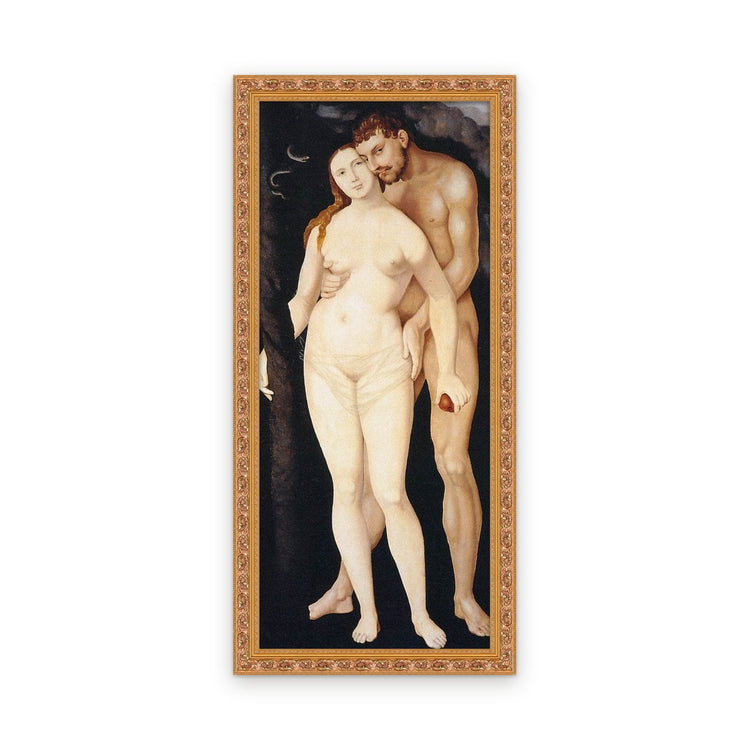 Adam and Eve — Framed, Framed in Classic Ornate · 18'' × 42''
