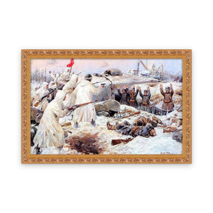The Surrender of the Finns in 1940 (Russian-Finnish War) — Framed, Framed in Classic Ornate · 33'' × 21''