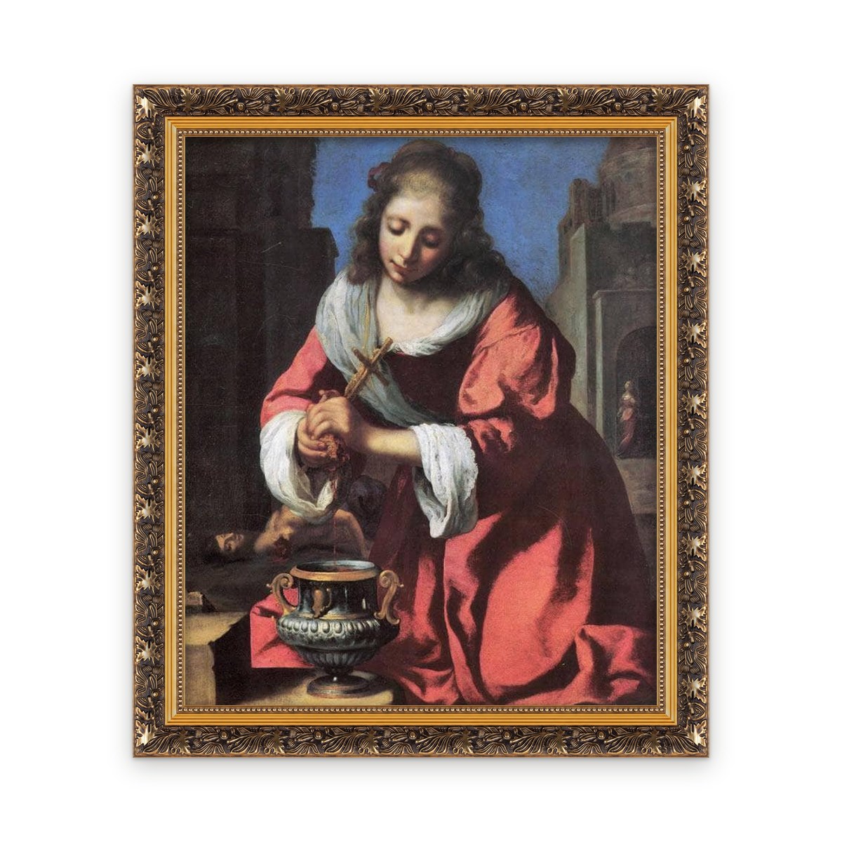 Saint Praxedis — Framed, Framed in Classic Baroque · 20'' × 24''