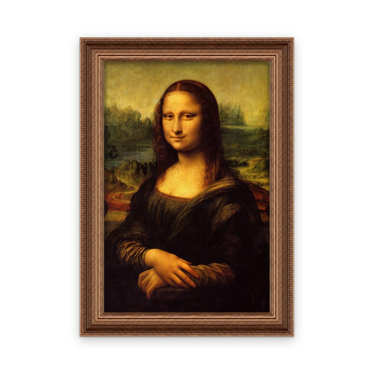 Mona Lisa — Framed, Framed in Classic Bronze · 18'' × 27''