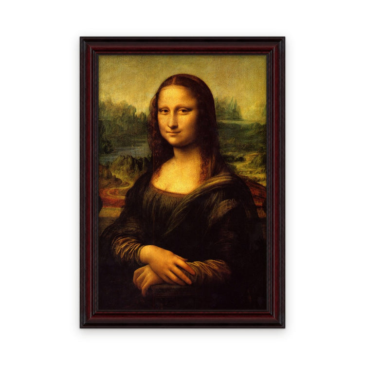 Mona Lisa — Framed, Framed in Modern Dark · 18'' × 27''