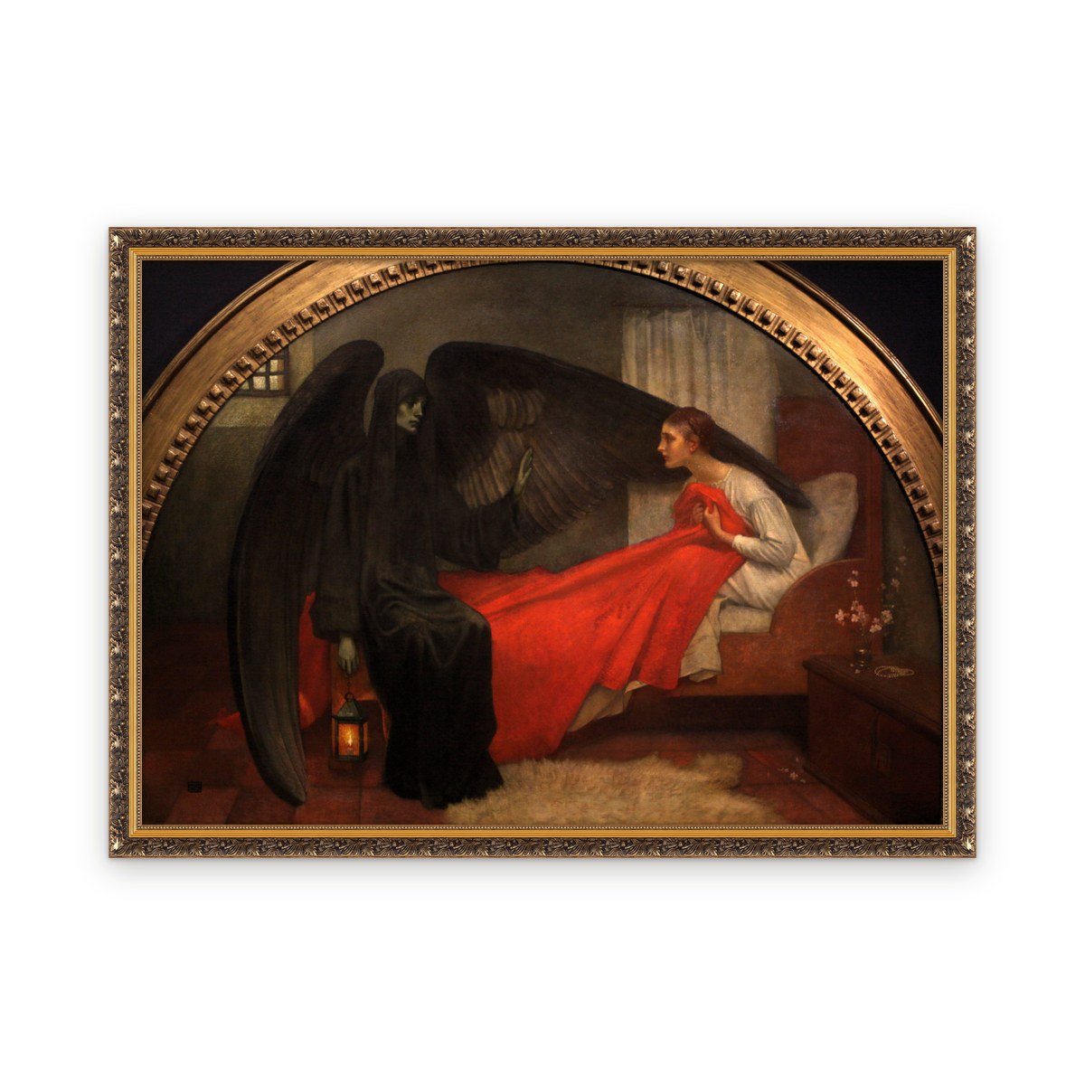 Death and the Maiden — Framed, Framed in Classic Baroque · 53'' × 37.5''