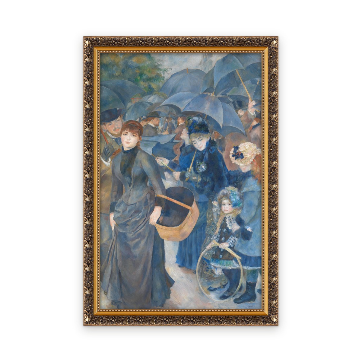 Umbrellas — Framed, Framed in Classic Baroque · 21'' × 33''
