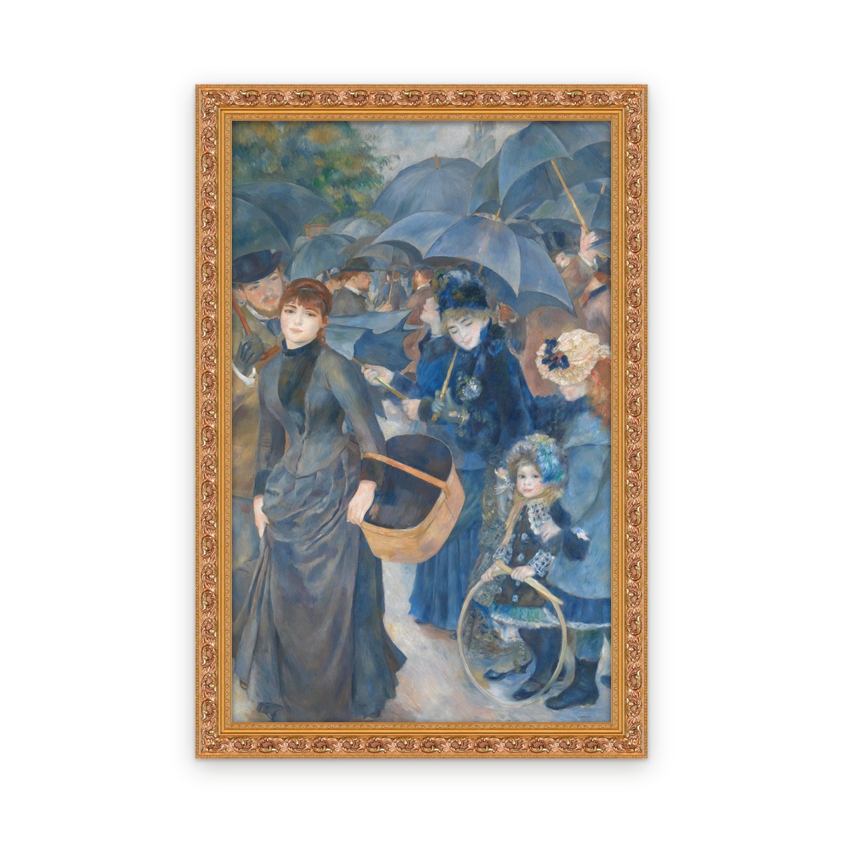 Umbrellas — Framed, Framed in Classic Ornate · 21'' × 33''