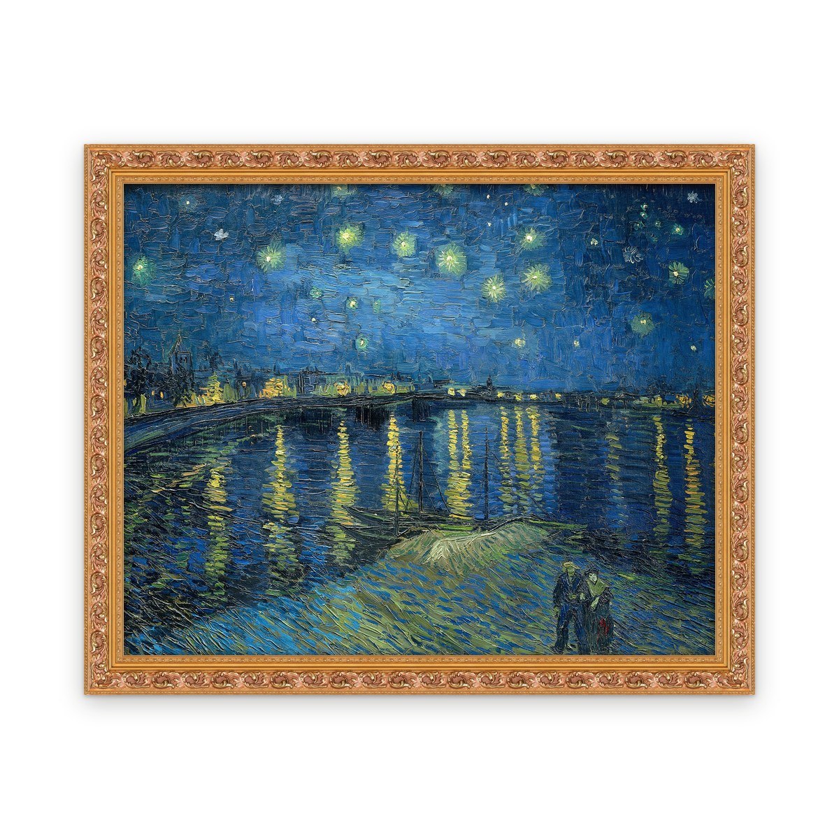 Starry Night Over the Rhone — Framed, Framed in Classic Ornate · 30'' × 24''