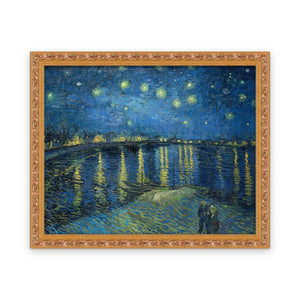 Starry Night Over the Rhone — Framed, Framed in Classic Ornate · 30'' × 24''