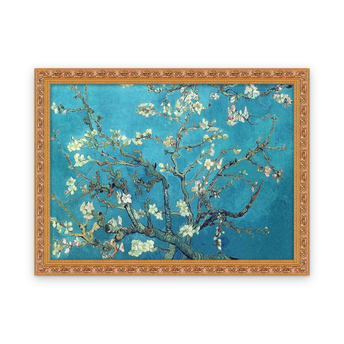 Almond Blossom — Custom size, Framed in Classic Ornate · Custom 31'' × 22.5''