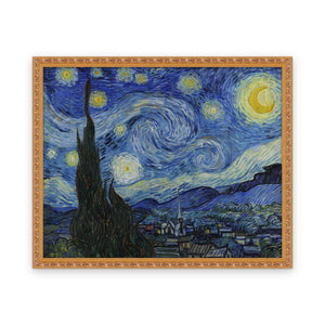 The Starry Night — Custom size, Framed in Classic Ornate · Custom 45'' × 36''