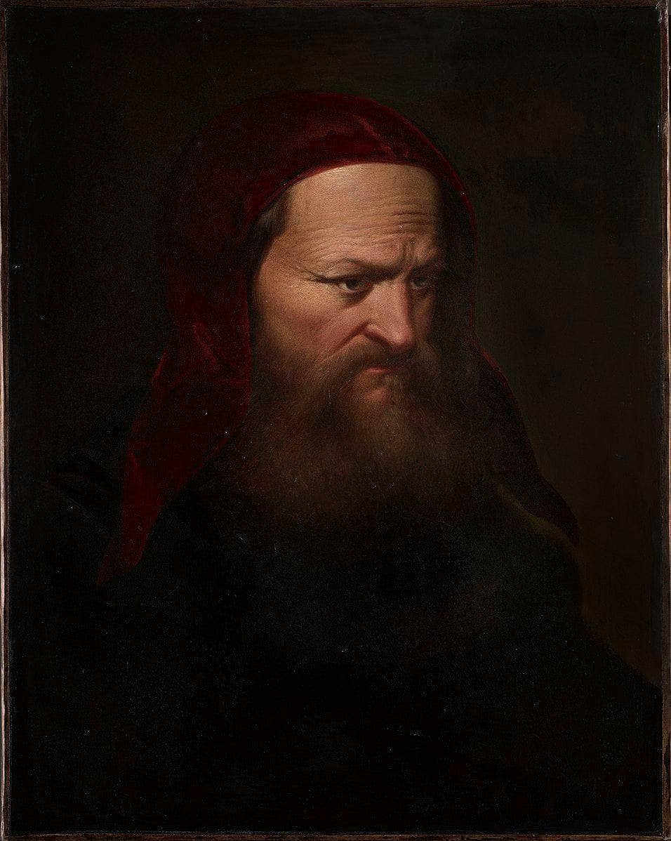 Benvenuto Cellini, Self-Portrait by Benvenuto Cellini — hand-painted portrait oil painting reproduction on canvas