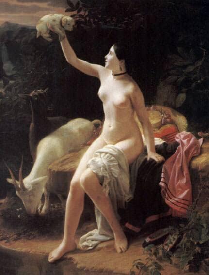 A Pastoral Idyll by Louis Léopold Robert — hand-painted cultural oil painting reproduction on canvas