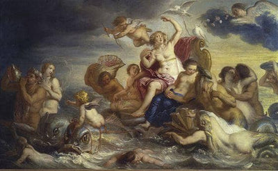 The triumph of Galatea by Erasmus Quellinus the Younger — oil painting reproduction