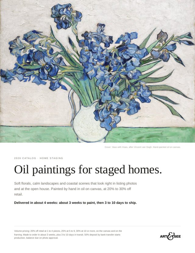 Cover of the home staging catalog