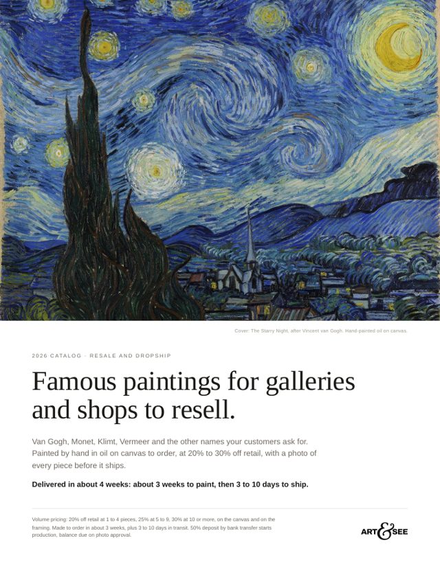 Cover of the resale and dropship catalog