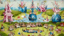 The Garden of Earthly Delights by Hieronymus Bosch — religion oil painting wall art, Northern Renaissance