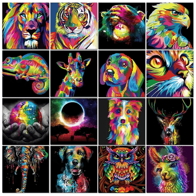 Animal Color by Number Kit & Colour by Animal Coloring Pages – Fun Animal Coloring Worksheets & Number Games to Count Animals - Perfect Pet & Animal Coloring Game! in home office