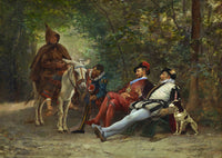 A begging brother by Eduardo Zamacois — hand-painted portrait oil painting reproduction on canvas