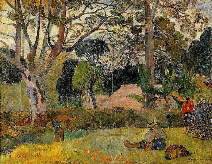 A big tree by Paul Gauguin — hand-painted animal oil painting reproduction on canvas