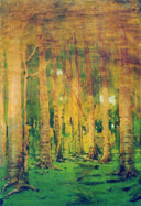 A Birch Grove. Spots of sunlight by Arkhyp Kuindzhi — hand-painted botanical oil painting reproduction on canvas