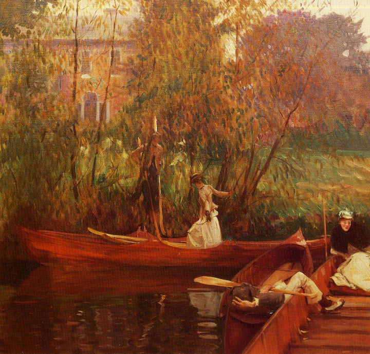 A boating party by John Singer Sargent — hand-painted botanical oil painting reproduction on canvas