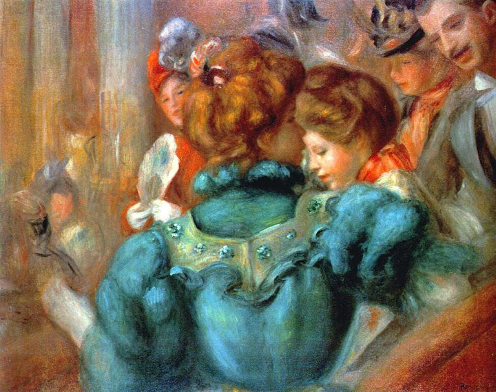 A Box in the Theater des Varietes by Pierre-Auguste Renoir — hand-painted portrait oil painting reproduction on canvas