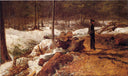 A Boy in the Maine Woods by Eastman Johnson — hand-painted landscape oil painting reproduction on canvas
