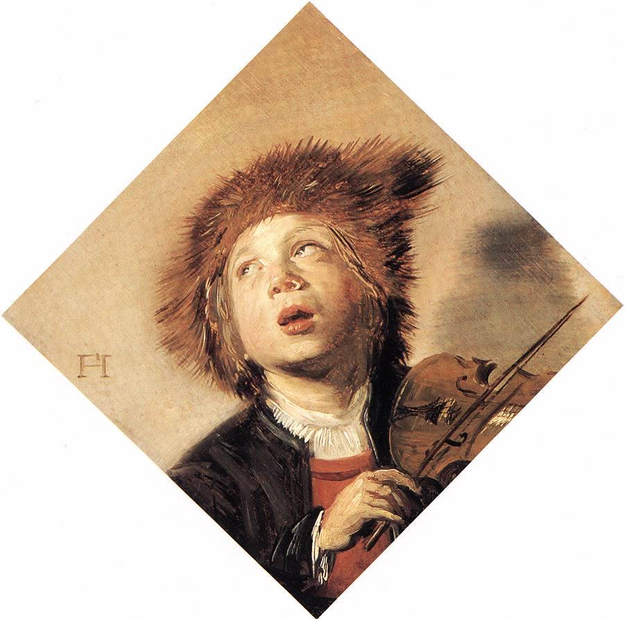 A Boy with a Viol by Frans Hals, hand-painted portrait oil painting reproduction on canvas