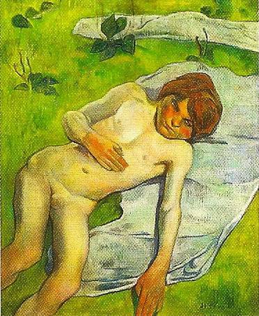 A breton boy by Paul Gauguin — hand-painted portrait oil painting reproduction on canvas