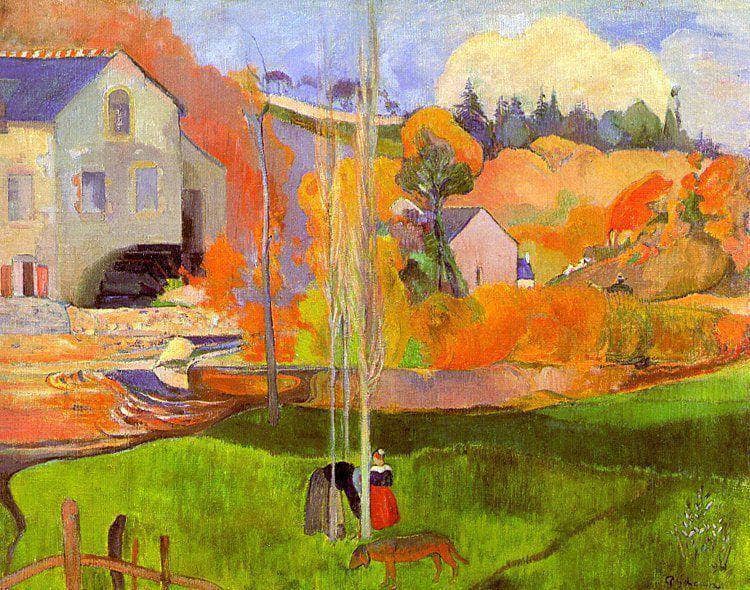 A breton landscape. David's mill.