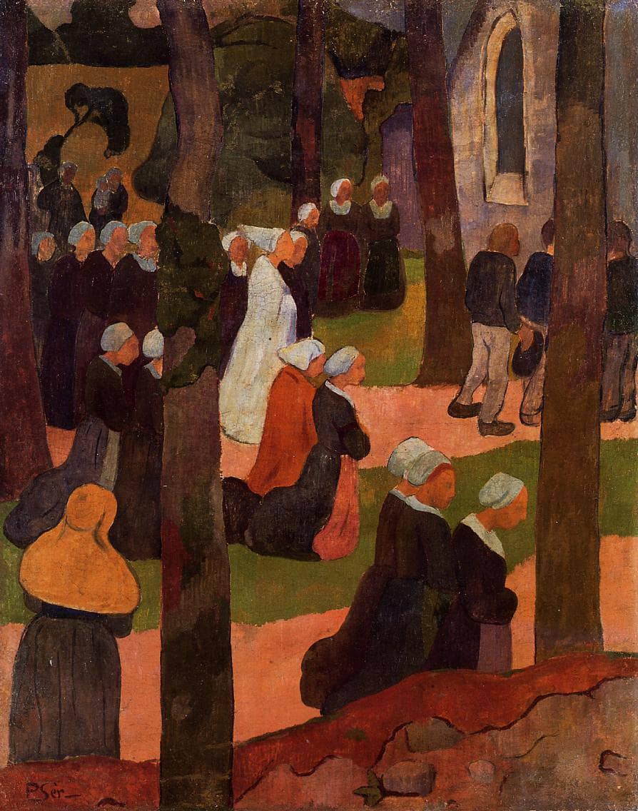 A Breton Sunday by Paul Serusier — hand-painted abstract oil painting reproduction on canvas