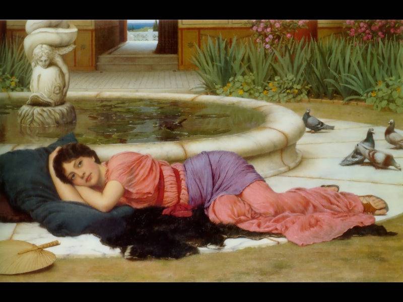 A Cool Retreat - John William Godward