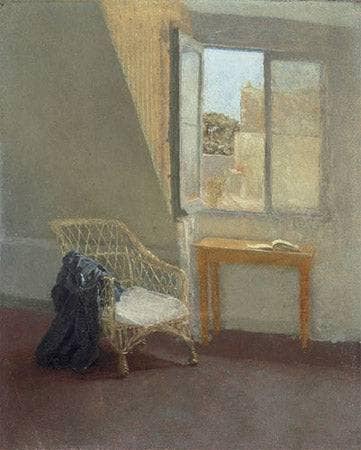 A Corner of the Artist's Room in Paris by Gwen John — hand-painted eco oil painting reproduction on canvas