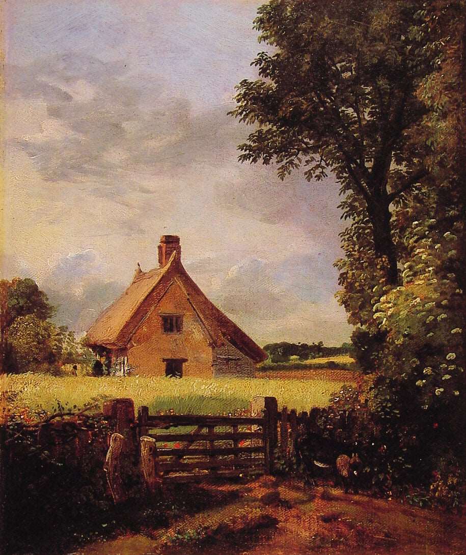 A Cottage in a Cornfield - John Constable