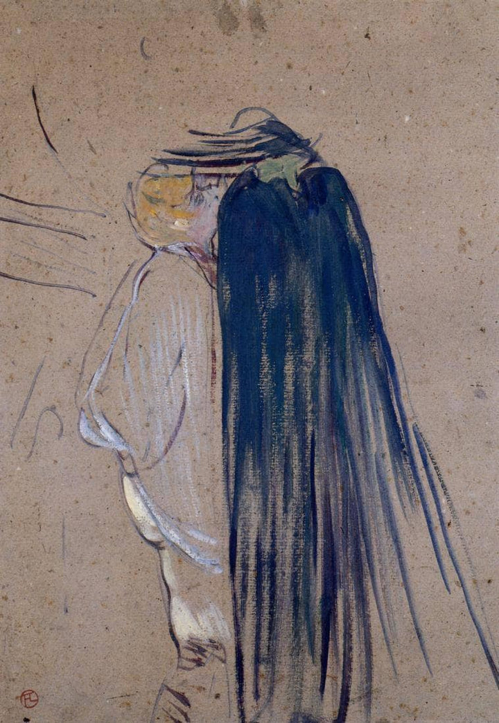 A Day Out by Henri de Toulouse-Lautrec — hand-painted portrait oil painting reproduction on canvas