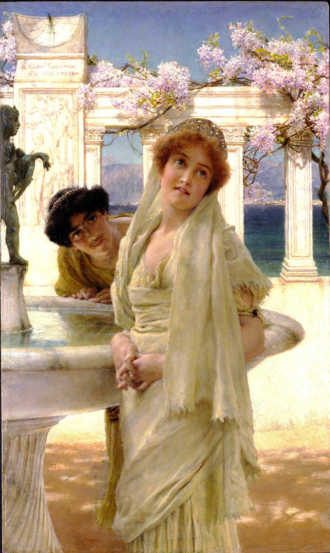 A Difference of Opinion by Sir Lawrence Alma-Tadema — hand-painted portrait oil painting reproduction on canvas