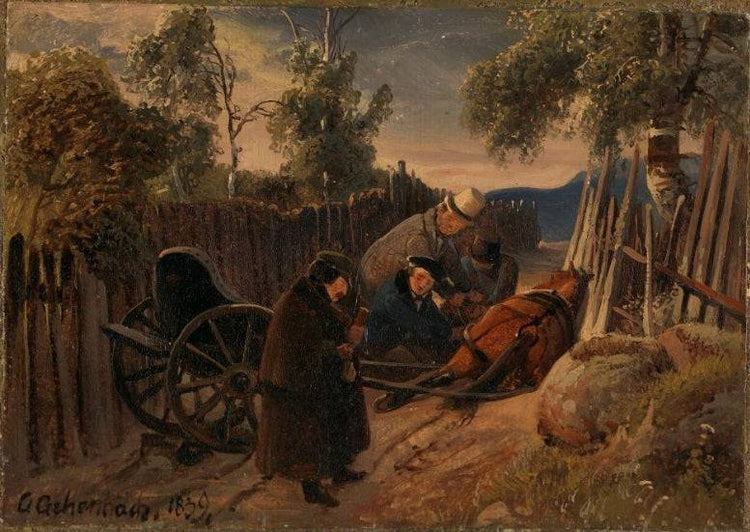 A Driving Accident - Andreas Achenbach