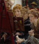 A Family Group by Sir Lawrence Alma-Tadema — group oil painting wall art, Romanticism