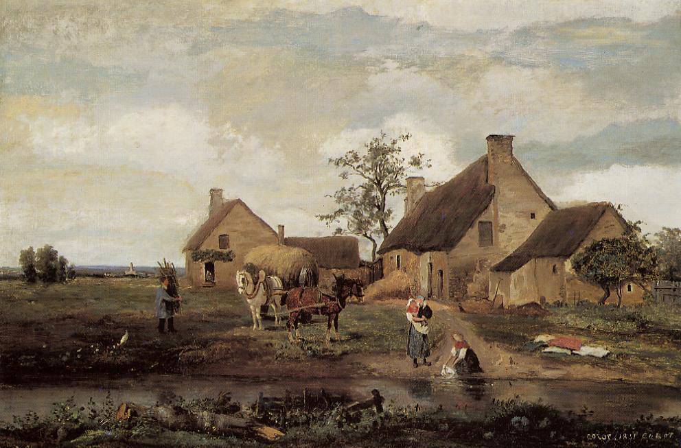 A Farm in the Nievre - Camille Corot