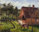A Field in Varengeville by Camille Pissarro — rural oil painting wall art, Impressionism