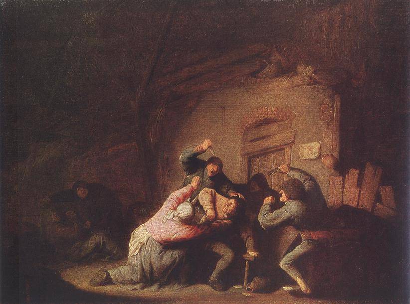 A Fight - Adriaen van Ostade