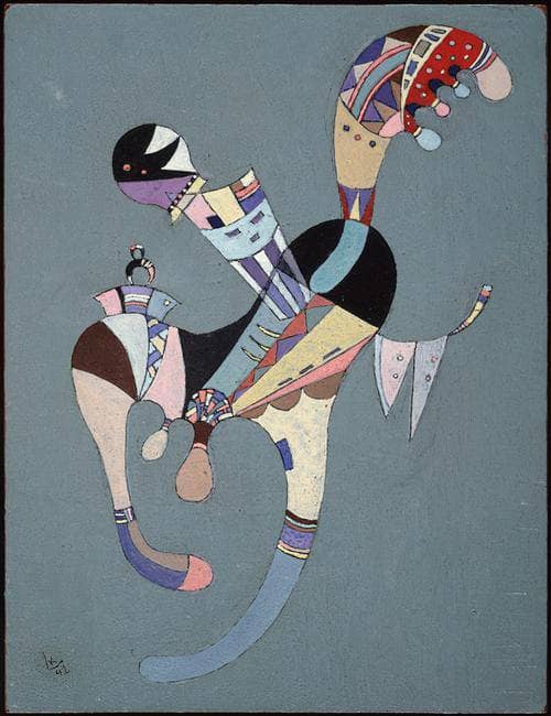 A floating figure by Wassily Kandinsky — hand-painted abstract oil painting reproduction on canvas