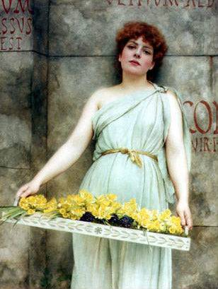 A Flower Seller - John William Godward