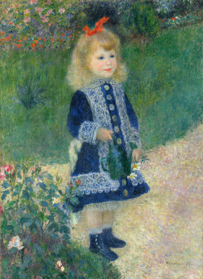 Girl with a Watering Can in living room