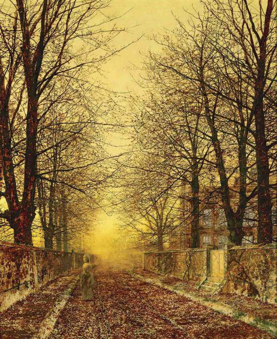 A Golden Country Road - John Atkinson Grimshaw