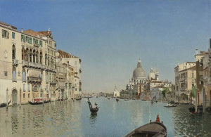 A Gondola on the Grand Canal - Martín Rico y Ortega