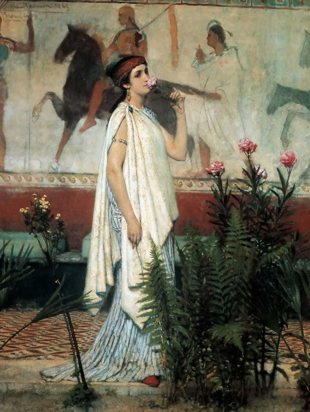 A greek woman - Sir Lawrence Alma-Tadema