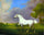 A Grey Horse in modern living room