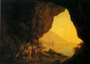 A Grotto in the Kingdom of Naples, with Banditti - Joseph Wright