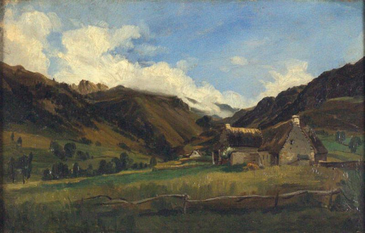 A Hilly Landscape in Auvergne - Theodore Rousseau